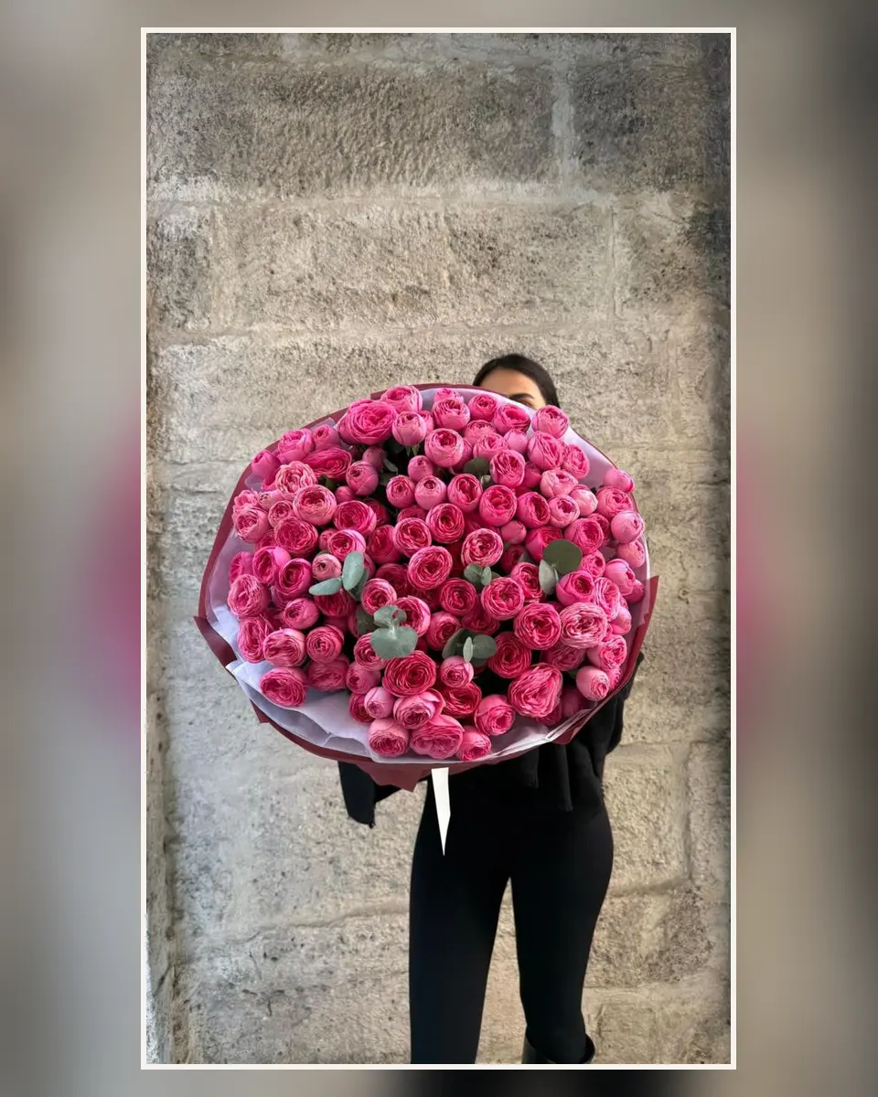 Hot Pink Rose Bouquet — MC Premium Flowers